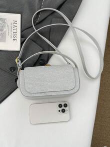 新款时尚纯色高端奢华方形手提包，欧美风女士百搭晚宴包，适合送给女朋友，日常购物、通勤、上学、单肩斜挎皆宜。 - 彩色 - 查看 12