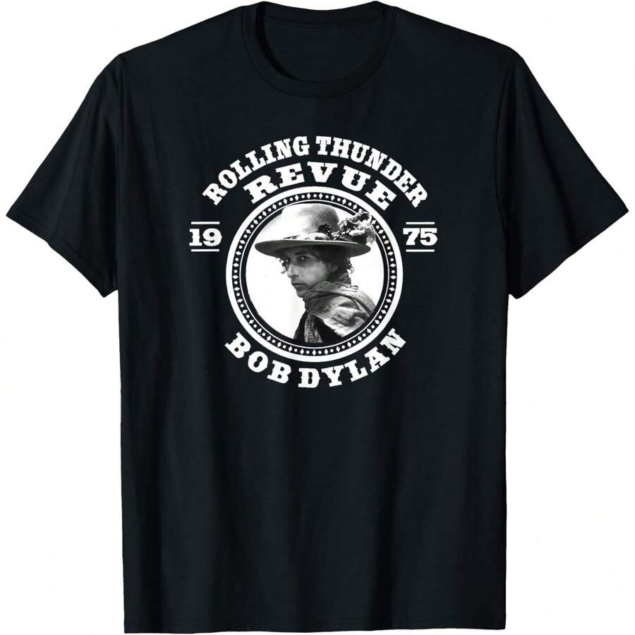 Bob Dylan - Revue T-Shirt - màu đen - Xem 1