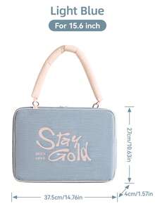 DANYCASE Laptop Handbag Bag For Macbook Pro Case For Laptop HP 13.3 14 15 15.6 Inch Protable Shoulder Messenger Bag - Baby Blue - View 11