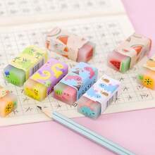 Slice Eraser Series - Fruit, Dinosaur And Sports Ball Themed Fun Erasers, Suitable For School And Play - Multicolor - View 10