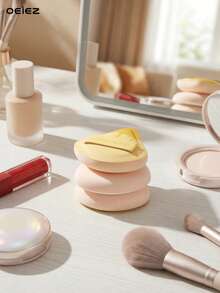 OEIEZ 2个装美妆海绵粉扑，大号，快速打造无瑕妆容，遮瑕海绵适用于液体和膏状粉底液。 - 彩色 - 查看 9