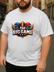 1Pcs, 2026, Flame-Encircled THE BIG GAME, Ignite Passion And Enthusiasm  Festival Men's Printed Short Sleeve, Regular Fit Sweat-Absorbing Quick-Dry Sports T-Shirt, Popular Printed Breathable Fabric Top Suitable For Gamers And Themed Parties, Quick-Dry Fabric - New Autumn/Winter Collection: Unisex Relaxed Fit Long-Sleeve Crew Neck Sweatshirt,Vacation Outfits,Summer,Shirts,White Shirt,Graphic Tees ,Summer Tops,Black Top,Going Out Tops - trắng - Xem 2