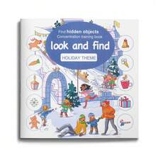 Visual Search And Object Identification Activity Notebook, Animal/Holiday/Lifestyle Scenes, Observation And Focus Training, Screen-Free Puzzle Fun With Colorful Illustrations - Look and Find - View 16
