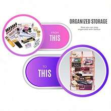 Makeup Storage Set - 藕粉色 - 查看 4