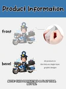 Personalized Acrylic And Firefighter Decorations - Customizable With Name And Photo, Ideal Christmas Ornaments Featuring Car, Fire Truck, Uniforms And Equipment, Great Gifts For Kids, Future Heroes, First Responder Families, And Unique Holiday Collectibles For Law Enforcement And Firefighter Enthusiasts - Multicolor - View 4