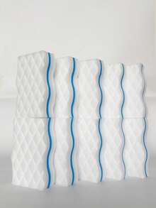 3/5/8片装专业高密度纳米海绵洗碗布，适用于厨房锅具清洁，三层滚轮纹理，耐磨，纳米技术，无需洗涤剂，也可作洗车海绵，高密度清洁纳米海绵 - 彩色 - 查看 17