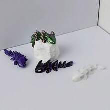 2026 New 3D Printed Dragon - Black Dragon Figurine, Creative Gift, Animal Model Toy, Birthday Gift, Holiday Gift, Present - Multicolor - View 2