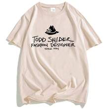 Men Women T-Shirts Todd Snider Fashion Designer Since 1994 Shirt Men Short Sleeve Cotton T-Shirt Unisex Streetwear Loose O-Neck - 淺灰色 - 查看 11