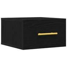 vidaXL Comodino Chêne nero 35 x 35 x 20 cm Legno d'ingénierie - nero - Visualizzare 2