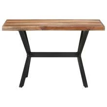 vidaXL Table de salle à manger 120x60x75 cm Bois avec finition miel - Tabac - Voir 2