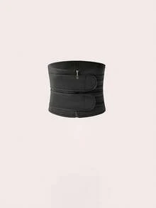 1PC, Waist Trainer(Suggest Shooting One Size Larger)Sweat Challenge, Double Belt Zipper Fat Burning New Equipment, Body Burning Sweat, Double Belt Zipper Helps Shape Road, Zipper Pull, Double Belt Sweating Fat Burning New , Ultimate Sweating, Double Belt Zipper Body Shaping Experience, Fitness New Favorite, Body Sweating Double Belt Zipper Design, Double Sweating Double, Double Belt Zipper Body Shaping New Tool,Waist Trainer - Multicolor - View 4