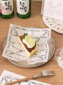 150/100/50/5 pièces Papier parchemin blanc résistant à l'huile et papier parchemin de cuisson en silicone résistant à l'huile, convient pour la préparation de desserts, de burgers, de gâteaux, de barbecues et de pique-niques, essentiel pour la rentrée scolaire - Multicolore - Voir 8