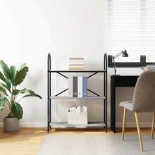 vidaXL Étagère Gris Sonoma 80 x 30 x 109 cm Bois d'ingénierie - Cinza - Ver 4