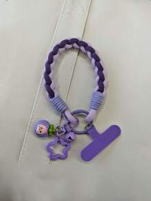 1 件简约编织手机挂绳腕带，耐用防摔手机吊坠，男女通用