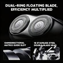 SKYWORTH 2Ultra Mini Electric Shaver For Men, Racing-Inspired Design, 3-In-1, USB-C Rechargeable - Multicolor - View 10