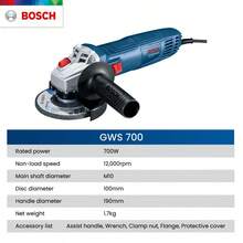 bosch 700W Professional Angle Grinder, Blue & Black (Requires EU Plug Adapter For Use) - Multicolor - View 7
