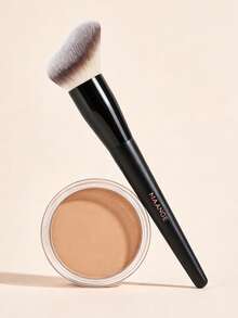 MAANGE 1支/2支/3支装专业面部轮廓刷、遮瑕刷、化妆刷、化妆工具，适合旅行、日常妆容使用，新手友好型无缝上妆化妆刷，亲肤化妆工具旅行刷套装，送给女性和女孩的礼物，送给朋友的化妆配件礼物 - 黑色 - 查看 6