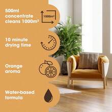 Furniture Clinic Wood Floor Cleaner | Dilutes To 170 FL Oz | Cleaning Concentrate | Formulated For Hardwood And Engineered Wooden Flooring | Quick-Drying With Orange Oil - 木地板清潔劑 - 查看 4