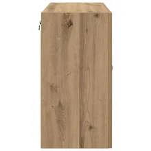 vidaXL Mueble mural madera artesanal 60 x 31 x 60 cm madera de ingeniería - Marrón - Ver 7