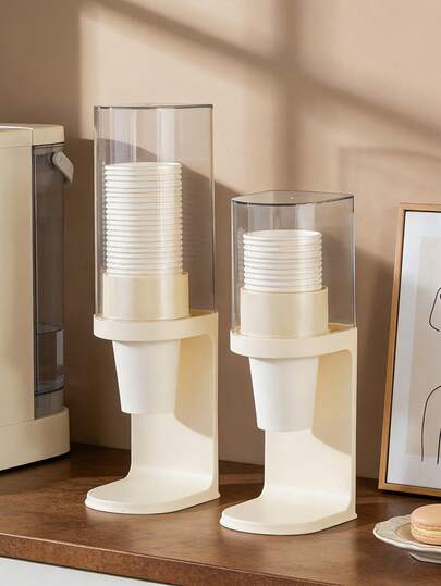 choxila 1 pieza Soporte para vasos de papel, Dispensador de vasos desechables, Organizador de vasos montado en la pared, Adecuado para cafetería, bar, mesa de comedor, reuniones en el hogar y regalos navideños