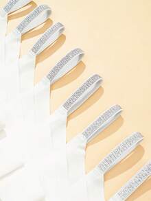 12 Pcs/Pack Sexy Low Rise Thongs Breathable Soft G-Strings Ladies Cozy Seamless Tanga Panties No Show Knickers Women's Comfortable Underwear & Lingerie, White - White - View 9