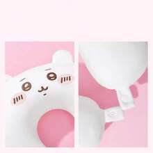 Miniso Chiikawa Series Chiikawa U-Shaped Pillow, Memory Foam Material, Character Shape Details, Neck Support & Pressure Relief, Suitable For Travel/Office, Cute Neck Pillow(1 PC) - White - View 4