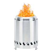 Smokeless Tabletop Fire Pit Stainless Steel Mini Firepit For Patio Camping Bonfire And Backyard Portable Outdoor Wood Or Pellet Fueled Fire Pit Stove Low Smoke Design 5.9 X 7.8 In - Sliver - View 1