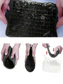 2pcs Small Square 160-Cavity Silicone Ice Cube Tray, With Good Cold Resistance And Durability, Ice Cube Tray, Pudding Mold, Suitable For Home, Bar And Other Occasions, Easy To Use - Multicolor - View 3