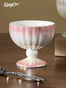 Dengcoo 1pc Dessert Bowl, Snacks Cup, Fruit Tray, Serving Plate, Mermaid Shaped Dish Bowl, Ice Cream Cup For Trifle Parfait Sundae And Nuts, Home/Kitchen/Office - Cup - View 2