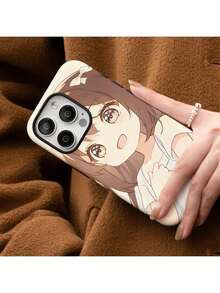 [Shipped from Mexico]La chica pone sus manos en su pecho.Presentamos la nueva serie anti-espía de fundas para teléfonos, funda dos en uno, una funda protectora de cobertura completa adecuada para iPhone 16/15/14/13/12/11 Pro Max Plus. - Blanco - Ver 1