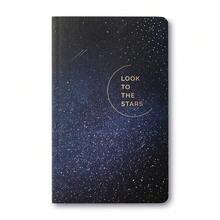 Softcover Journal - Look To The Stars – A Write Now Journal With 128 Lined Pages, 5"W X 8"H - LooktotheStarsBlue - View 1