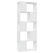 vidaXL Bibliothèque Séparateur de pièce Blanc 60x24x155 cm - Blanc - Voir 2