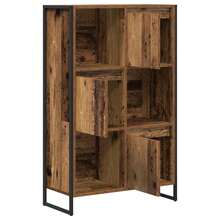 vidaXL Biblioteca madera antigua 68 x 30 x 108,5 cm madera de ingeniería - Marrón - Ver 5
