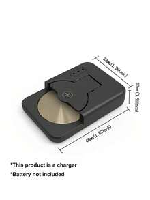 1个USB可充电纽扣电池充电器，Type-C通用迷你充电器，具备多重保护功能，兼容多种纽扣电池型号（LIR1025、LIR1220、LIR1254、LIR1620、LIR1632、LIR2016、LIR2025、LIR2032、LIR2430、LIR2450） - 不含电池 - 否 - 查看 8