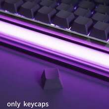 Juego de 133 teclas con estampado lateral degradado púrpura, teclas de doble inyección PBT, perfil OEM, alta calidad, compatibles con interruptores MX, aptos para teclados mecánicos de 60/65/75/87/98/104/108 teclas - Morado - Ver 5
