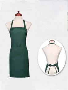 1件装/3件装/6件装围脖式围裙，纯色围裙，工作服