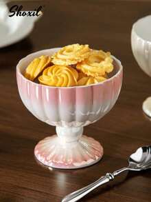 shoxil 1pc Dessert Bowl, Snacks Cup, Fruit Tray, Serving Plate, Mermaid Shaped Dish Bowl, Ice Cream Cup For Trifle Parfait Sundae And Nuts, Home/Kitchen/Office - Dessert Cup - View 1