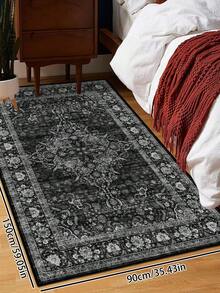 1 buah Karpet Gaya Persia Vintage Usang, Merah Bohemian Maroko Serat Poliester Nyaman, Mudah Perawatan Dapat Dicuci, Cocok untuk Ruang Tamu, Lorong, Samping Tempat Tidur, Dekorasi Rumah - MultiWarna - View 31