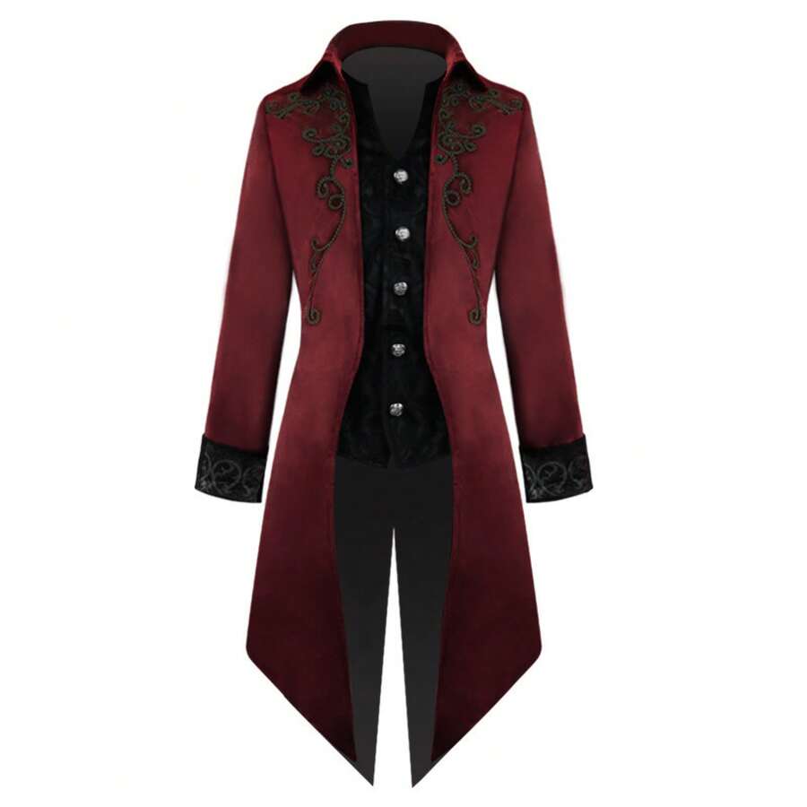 Men Cosplay Clothing - Red - View 1