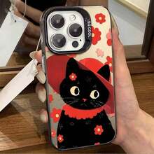 おしゃれなスマホケース  11/12/13/14/15/15pro/15 Plus/15 Promax/7plus/8plus/11pro/12pro/13pro/14pro/11promax/12promax/13promax/14promax/14plus/5 - 半透明の黒 - チェックする 4