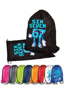 Casual #67 Backpack - Lightweight Backpack, Printed With Patterns, Adjustable Shoulder Straps And Zipper Closure, Cute And Practical, Ideal Birthday Gift. Durable Zipper Closure, Suitable For Birthday, Christmas, Halloween And Other Occasions. - Multicolor - View 1