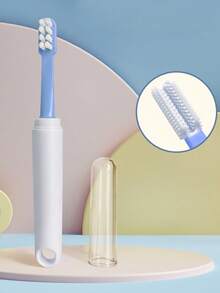 New Cute Pet Dual-Head Soft Bristle Toothbrush, For Cats & Dogs, Removes Tartar, Daily Oral Health Cleaning, Teeth Whitening