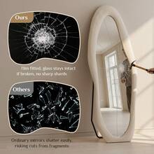 Full Length Mirror,Large Standing Mirror,Floor Mirror For Dressing,Wall Mounted Mirror,Decor Dressing Mirror - Beige - View 1