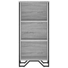 Bibliothèque VidaXL Sonoma Gris 50x31x106 cm en bois d'ingénierie - Gris - Voir 4