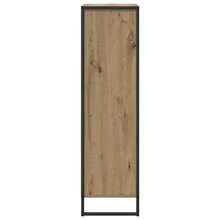 vidaXL Bibliothèque Chêne artisan 68 x 30 x 108,5 cm Bois d'ingénierie - Tabac - Voir 7