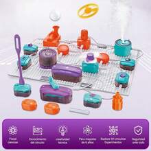Kits de Ciencia para Nios, Juego de Circuitos Electrnicos DIY con 45 Bloques de Circuitos, 101 Experimentos para Aprender sobre Electricidad, Juguetes Educativos Stem - EdicinClsica - Ver 4