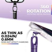 EIGIIS 1pc Adjustable Phone Wrist Strap Lanyard, 360° Rotating Clip, Ultra-Thin Pad, Durable Polyester, Universal Cell Phone, Multifuctional Patch Lanyards For Women And Men - Multicolor - View 3