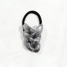 Women's Woven Metal Hair Scrunchies - Premium Elastic Hair Ties With Ponytail Hook, Multifunctional Hairstyle Accessory ,Hair Elastics ,Hair Rubber Bands ,Hair Rope - Multicolor - View 8