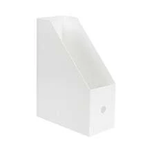 1pc Desktop File Organizer, Minimalist Foldable Office Book Stand - White - View 5