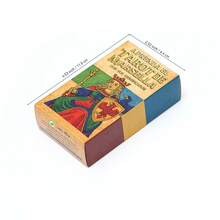 Tarô de Marselha para Iniciantes em Espanhol, Cartas de Tarô Ilustradas com Significados para Fácil Interpretação, Aprenda a Ler Tarô com o Clássico Tarô de Marselha - Vermelho Acastanhado - Ver 3